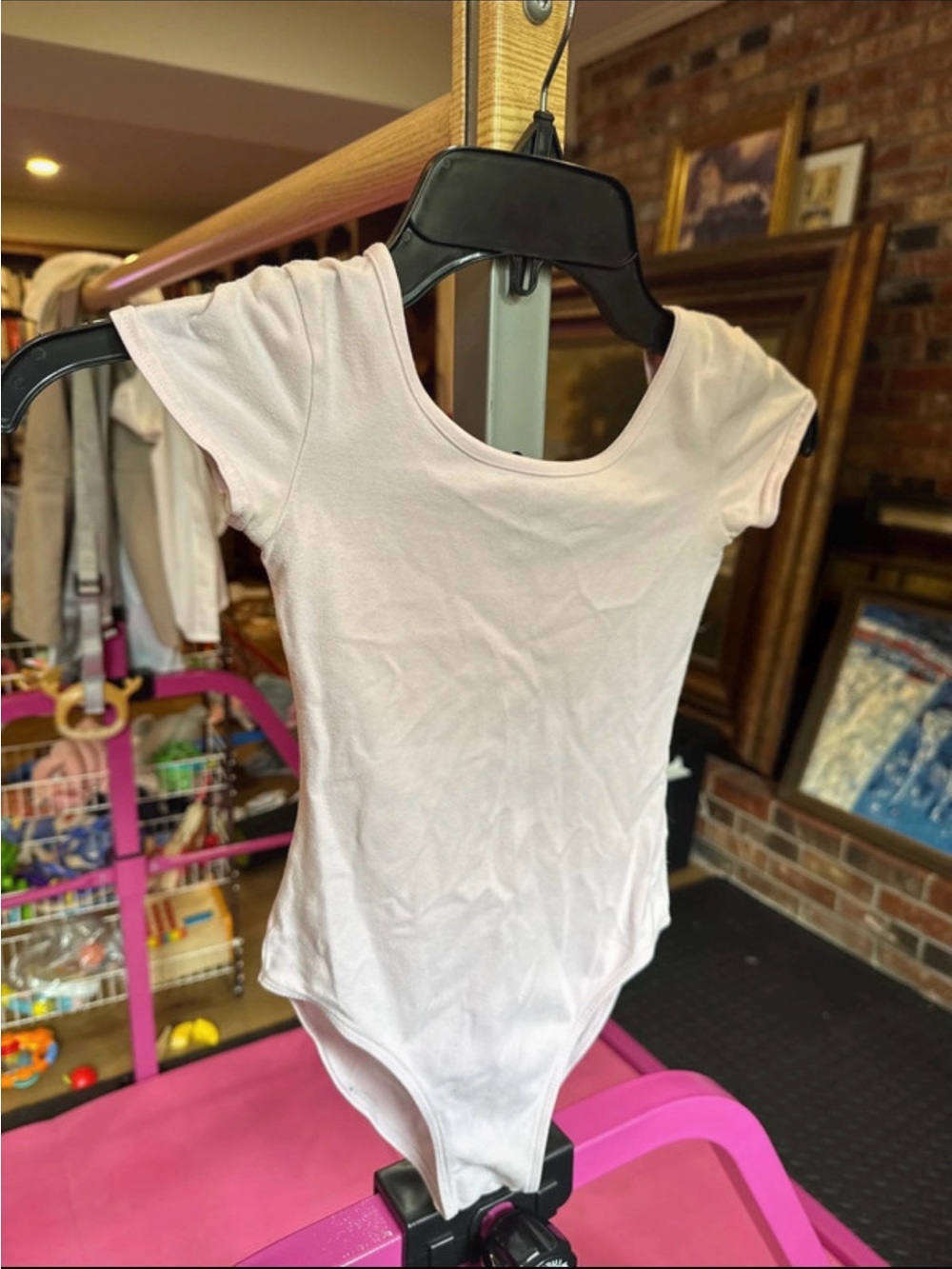 Danskin light pink leotard sz 6-6X